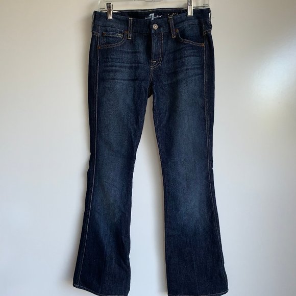 7 For All Mankind 'A' Pocket Bootcut Jeans Size 26 ~EUC